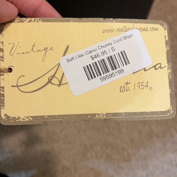 Vintage Havana cord short! NWT - Picture 4 of 4